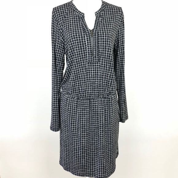 Banana Republic Dresses & Skirts - Banana Republic Black White Drop Waist Stretch L